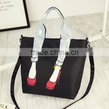 Fashion Women Shoulder Bag Quality Denim Lovely Leg Pack Tote Bag Handbag Ladies photo-2