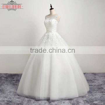 OEM Long Floor-length wWhite Wedding Dress Bridal Gown