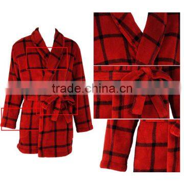 New Design 100% Polyester Ladies Winter Nightwear Merino Wool Bathrobe Woolen photo-4