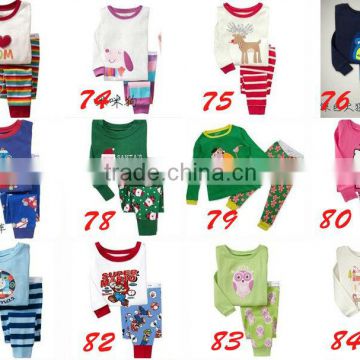 Shanghai Supplier New Designs clothes kids clothing children kids pyjamas wholesale