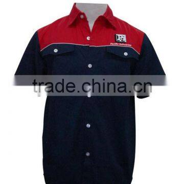 Blue Red Workwear Uniform Shirt Engineer Uniform photo-2