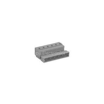 6P Male 24 - 14 AWG MCS Connector With Fixing flanges 7.5mm Pitch