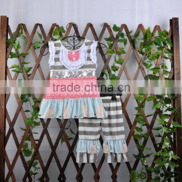 China Yiwu New Stytle Summer Cotton Girls Boutique Outfit photo-4
