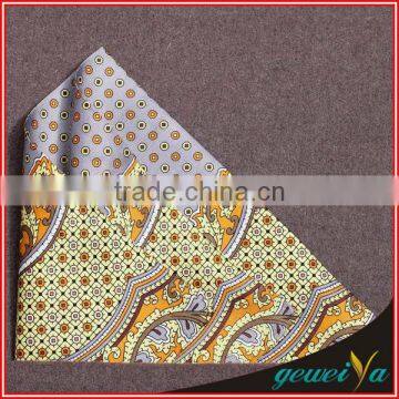 Custom Luxury Printed Pocket Silk Suit Handkerchief