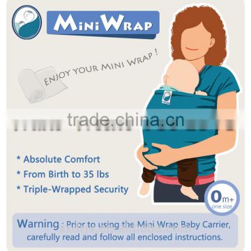 organic cotton spandex baby wrap sling