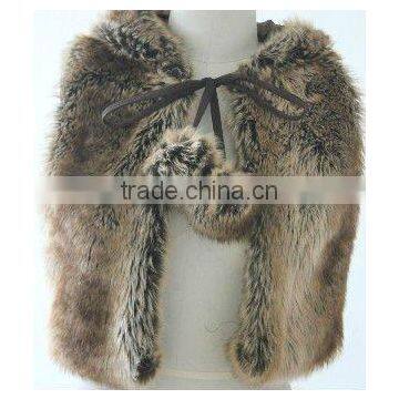 short artificial fur vest