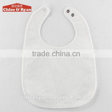 wholesale adult waterproof cotton baby bib and baby bibs plain white