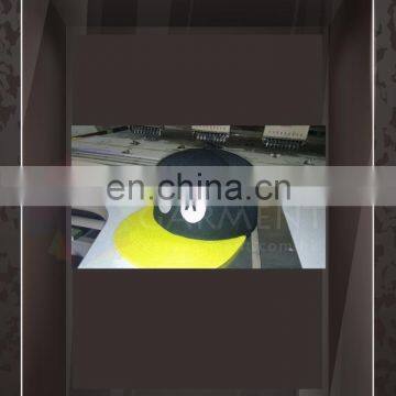 Custom Logo Printing Embriodery Black/ Yellow color Hip Hop Cap