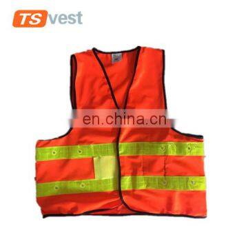 100% polyester 120gsm LED light security jacket for emergency