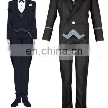 Rose team-Free Shipping Black Butler Kuroshitsuji Claude Faustus Butler Uniform Suit Anime Sexy Halloween Carnival Costume