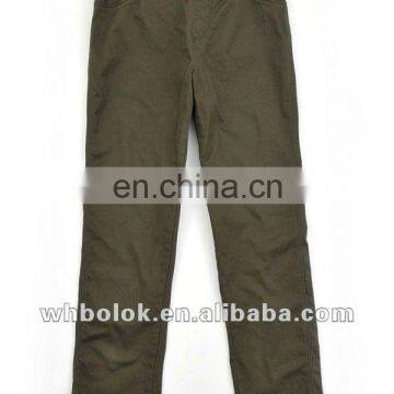 Wholesale oem Ladies' woven cotton elastic waist pants new style casual trousers