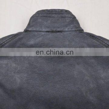 2015 Lastest Fashion Mens Handsome Fur Lined pu Leather Fur Coat photo-6