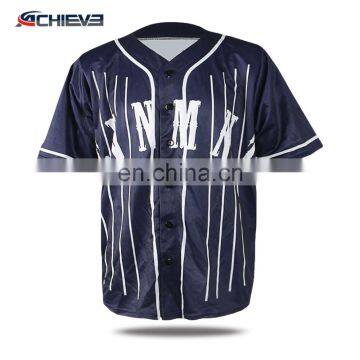 Gold Supplier customized logo Dry Fit baseball jersey Wholesale