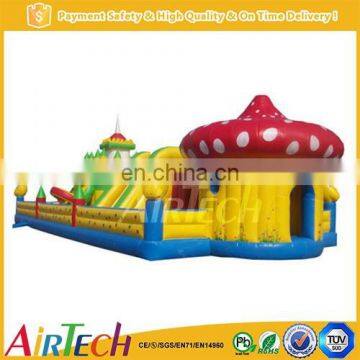 Lovely inflatable mushroom slide for kids