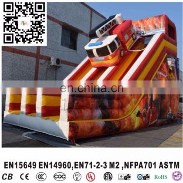 CE standard car inflatable bouncer slide, inflatable cars double slides, cars inflatable slide