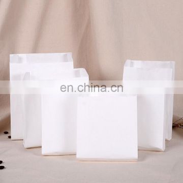 Wholesale high quality different size white greaseproof paper bag for chips/french fried/chicken