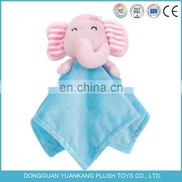 YK ICTI audit factory 35cm plush animal soft cube blankie for baby