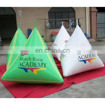 New style! blue triangular buoy for water event promotion