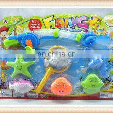 Kids plastic toy electronic fishing game