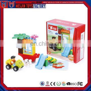 Custom logo children puzzle play and learn DIY plastic blocks