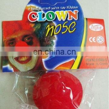 Party red sponge foam clown nose HAL-0001