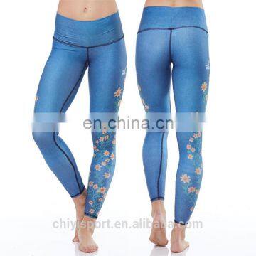 2016 fashion designs professional sportswear printed gym leegings women fitness leggings