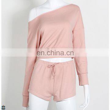 T-WTS005 High Fashion Plain New Products Women Sweat Top Summer Tracksuits