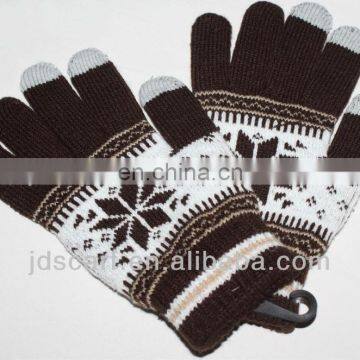 touch screen gloves (JDG-020#) knit glove gloves touch screen