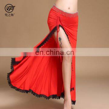 Q-6068 Wholesale egyptian long women belly dance skirt