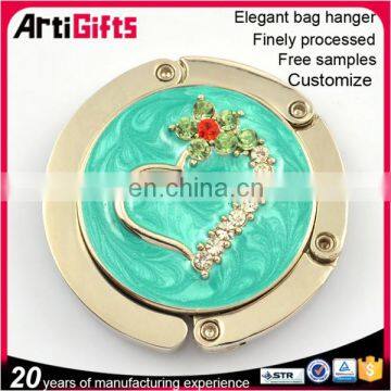 Wholesale Heart Shape Folding Bag Hook for Table Desk Bag Hook photo-6