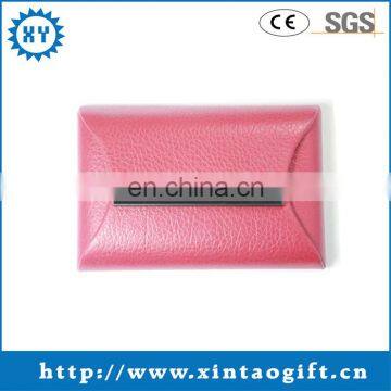 Novelty promotional gifts custom leather name card case