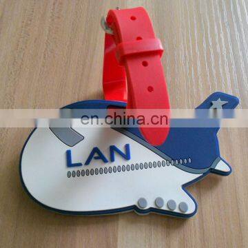 custom 3D plane pvc luggage tag