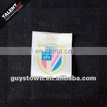 Wholesale Custom private Brand Name Logo Printed Clothing Middle folded polyester care labels