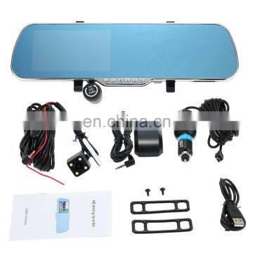 1080P Car Camera Recorder 5" Android GPS Navigation Rear View Mirror DVR Dual Camera Bluetooth WIFI Night Vision photo-2