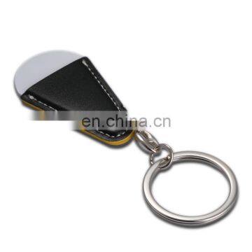 Competitive Price Black PU Leather Keychain,Metal Keyring, Key Holder Souvenirs photo-2
