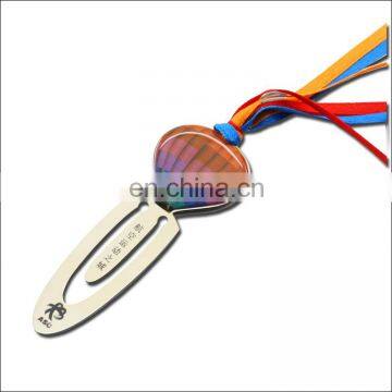 Glue Sticker Color Ribbons Tassel Brief Paragraph Metal Customized Gift Promotional Bookmark photo-2