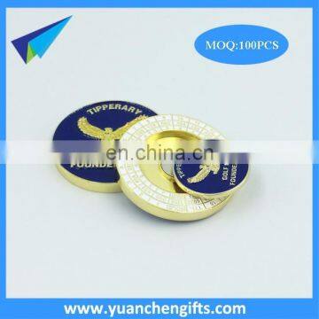 Golf club zinc alloy magnetic ball marker poker chips wholesale