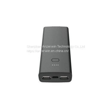 6700mAh PD+QC best small dual usb power bank with 18650 Lithium cell and indicator light