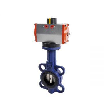 Adjustable Travel Stops Water Butterfly Valve Gas Media