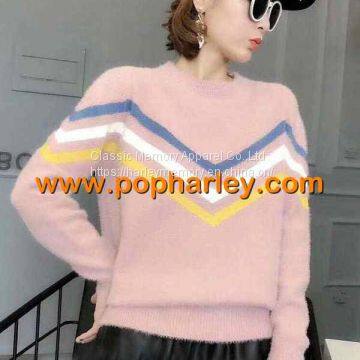 china factory wholesale woman velvet mink sweater