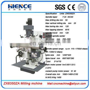 Low Cost Universal Milling Machine China ZX6350ZA photo-3