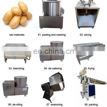 Fresh Potato Chips French Fries Making Machine Price Potato Flakes Production Line