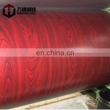 Pattern Wooden Flower Blossom Roll Astm Aisi Shandong Ppgi Steel Coil Color Coated Galvalume Iron Plate Az150 photo-3