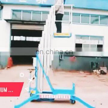 7LSJLI Jinan SevenLift 10m electric one person single mast aluminum easy move hydraulic lift tables