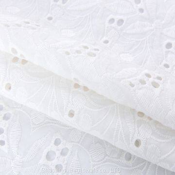High Quality Swiss White Cotton Lace Embroidery Fabric