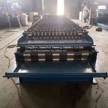 Good Price Iron Corrugating Aluminum Trapezoidal Roll Forming Machine photo-3