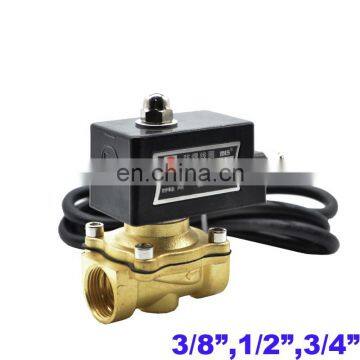 Explosion proof solenoid valve brass 3/8 1/2 3/4 inch Normally close 2W160-15/10 2W200-20 Gas minera 2 way solenoid valve