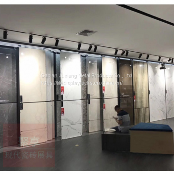 Pull Push Ceramic Tiles Showroom Display Rack Stand for Marble Granite Floor Tiles photo-3