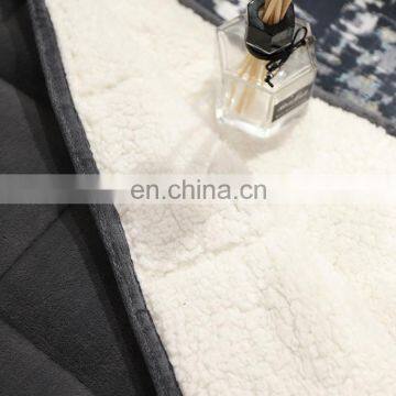 New Design Custom Adult Stress Sensory Anxiety Relieve Sleeping Heavy Duvet Cover Weighted Blanket With Milk Fleece Sherpa Inner photo-7