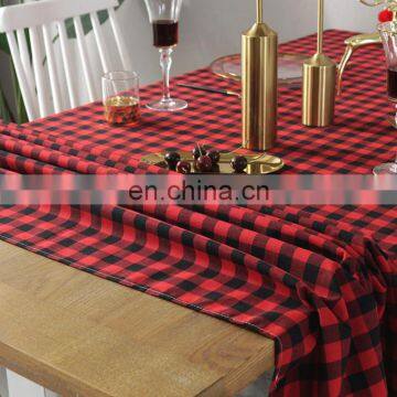 New Year Christmas Tablecloth Retro Plaid Cotton Linen Fabric Nordic Household Rectangular Banquet Table Cloth photo-6